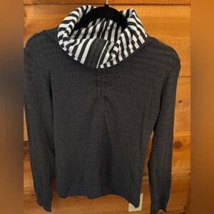 Double sided black and white sweater